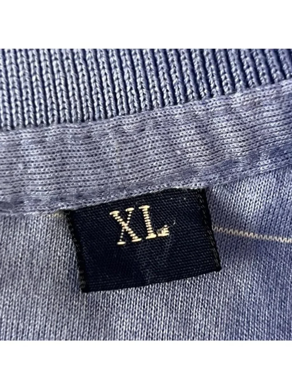 Polo Golf Ralph Lauren Mens XL Blue Windowpane Polo Shirt 100% Cotton